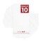White with Black Core 8x16 Uncut Mat Board - Blank Sheets, No Opening